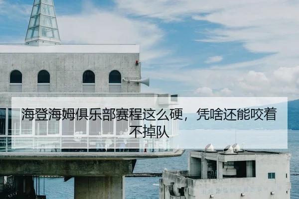 海登海姆俱乐部赛程这么硬，凭啥还能咬着不掉队